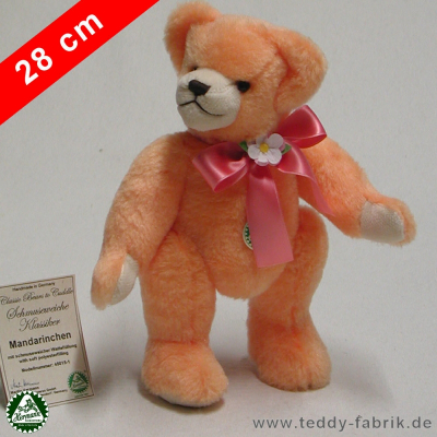 Teddybär Mandarinchen 28 cm schmuseweiche Klassiker