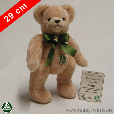 Teddybär Gustav 29 cm schmuseweiche Klassiker