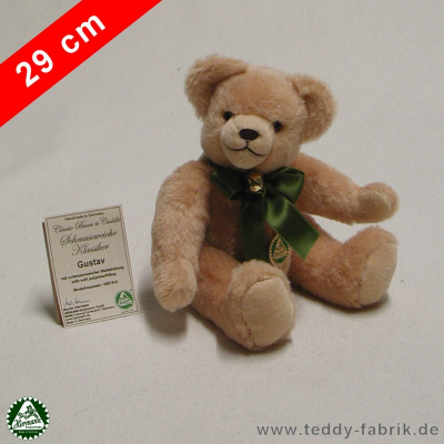 Teddybär Gustav 29 cm schmuseweiche Klassiker