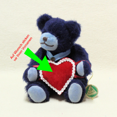 HERMANN Clubbr 2024  My Bear with Heart 21 cm Teddy Bear by Hermann-Coburg
