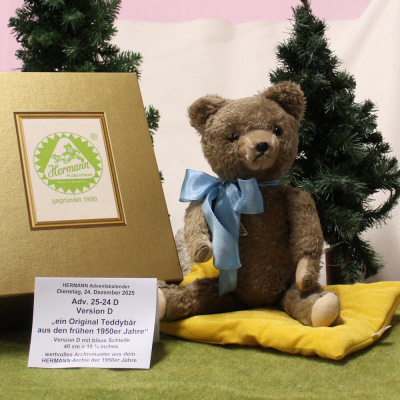 Ein Teddyb�r aus den fr�hen 1950er Jahren  D  24. Dezember von Hermann-Coburg