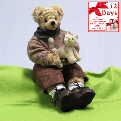 12. Tag  Der Tierfreund Archivmuster Nr. 001 44 cm Teddy Bear by Hermann-Coburg