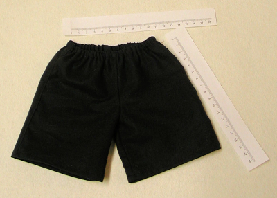 Schwarze Baumwollhose