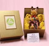 Hasenm�del lustig auf Dreirad fahrend von Hermann-Coburg