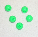 Kunststoff Kugel mit Öse, 17 mm, rot oder grün Kunststoff Kugel mit Öse, 17 mm, rot oder grün