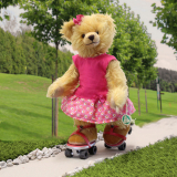 Rollschuh Lilly mit ihren Roller Skates 32 cm Teddybär von Hermann-Coburg Rollschuh Lilly mit ihren Roller Skates 32 cm Teddybär von Hermann-Coburg