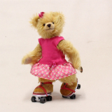 Rollschuh Lilly mit ihren Roller Skates 32 cm Teddybär von Hermann-Coburg Rollschuh Lilly mit ihren Roller Skates 32 cm Teddybär von Hermann-Coburg