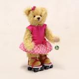 Rollschuh Lilly mit ihren Roller Skates 32 cm Teddybär von Hermann-Coburg Rollschuh Lilly mit ihren Roller Skates 32 cm Teddybär von Hermann-Coburg