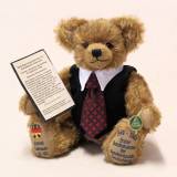 Konrad Adenauer - Erster Bundeskanzler der Bundesrepublik Deutschland 1949 - 1963 // 35 cm Teddybär von Hermann-Coburg Konrad Adenauer - Erster Bundeskanzler der Bundesrepublik Deutschland 1949 - 1963 // 35 cm Teddybär von Hermann-Coburg