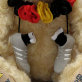 Deutscher Fan Bär 2024 35 cm Teddybär von Hermann-Coburg Deutscher Fan Bär 2024 35 cm Teddybär von Hermann-Coburg