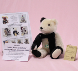 Teddy Black and White Jahresbär 1992 von Hermann-Coburg Teddy Black and White Jahresbär 1992 von Hermann-Coburg