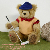 Golfer Individual Bär Teddybär von Hermann-Coburg Golfer Individual Bär Teddybär von Hermann-Coburg