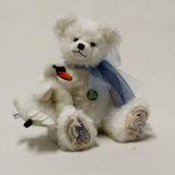 Schwanenbär Schloss Neuschwanstein mit Schwan 35 cm Teddybär von Hermann-Coburg Schwanenbär Schloss Neuschwanstein mit Schwan 35 cm Teddybär von Hermann-Coburg