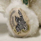 Schwanenbär Schloss Neuschwanstein mit Schwan 35 cm Teddybär von Hermann-Coburg Schwanenbär Schloss Neuschwanstein mit Schwan 35 cm Teddybär von Hermann-Coburg