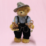 Oktoberfest Brezel-Willy 36 cm Teddybär von Hermann-Coburg Oktoberfest Brezel-Willy 36 cm Teddybär von Hermann-Coburg