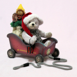 Santa Mobil 23 cm Teddybär von Hermann-Coburg Santa Mobil 23 cm Teddybär von Hermann-Coburg