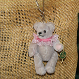 Teddy-Pendant light grey Miniature- Mohair-Teddy Piccolo 11 cm Teddy Bear by Hermann-Coburg Teddy-Pendant light grey Miniature- Mohair-Teddy Piccolo 11 cm Teddy Bear by Hermann-Coburg