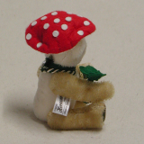 Glücksbringer Glückspilz 14 cm Mohair Teddybär von Hermann-Coburg Glücksbringer Glückspilz 14 cm Mohair Teddybär von Hermann-Coburg