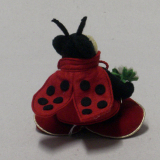 Lucky Ladybird sitting on a Heart 15 cm Teddy Bear by Hermann-Coburg Lucky Ladybird sitting on a Heart 15 cm Teddy Bear by Hermann-Coburg