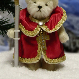 Heiliger Sankt Nikolaus Teddybär von Hermann-Coburg Heiliger Sankt Nikolaus Teddybär von Hermann-Coburg