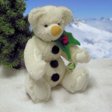 A Snowman for Cuddling 30 cm Teddy Bear by Hermann-Coburg A Snowman for Cuddling 30 cm Teddy Bear by Hermann-Coburg