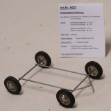 Fahrgestell mit 4 Rädern für Plüschtiere zum Aufnähen von Hermann-Coburg Fahrgestell mit 4 Rädern für Plüschtiere zum Aufnähen von Hermann-Coburg