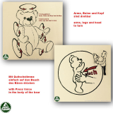 Teddybear Hanno 35 cm 14 inch Classic Bears to Cuddle Teddybear Hanno 35 cm 14 inch Classic Bears to Cuddle