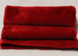 Vintage Teddy-Plüsch Weihnachtsrot 70 x 70 cm Vintage Teddy-Plüsch Weihnachtsrot 70 x 70 cm