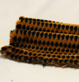 Vintage Teddy-Plsch braun-schwarz 70 x 70 cm