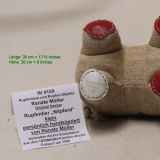 kleines Rupfentier Nilpferd Renate Müller kleines Rupfentier Nilpferd Renate Müller