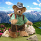 Der frhliche Wanderer Happy Wanderer Teddybr von Hermann-Coburg***