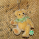 Miniatur-Mohair-Teddy Piccolo honiggelb Taschenanhnger 11 cm Teddybr von Hermann-Coburg