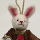 White Rabbit Teddy Bear by Hermann-Coburg