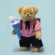 Schulkind Junge 22 cm Teddybr von Hermann-Coburg