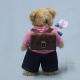 Schulkind Junge 22 cm Teddybr von Hermann-Coburg