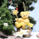 My Lucky Star Ornament 14 cm Teddy Bear by Hermann-Coburg