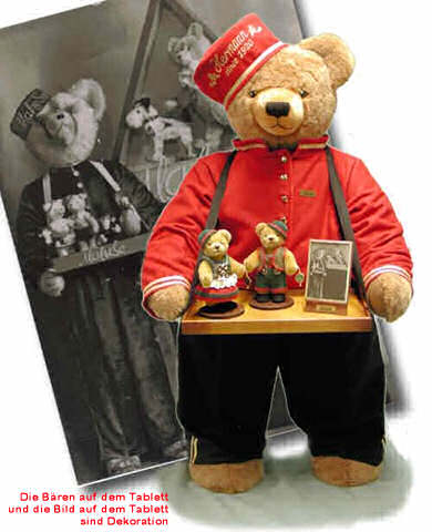 Groer Liftboy - 92 cm Teddy Bear by Hermann-Coburg