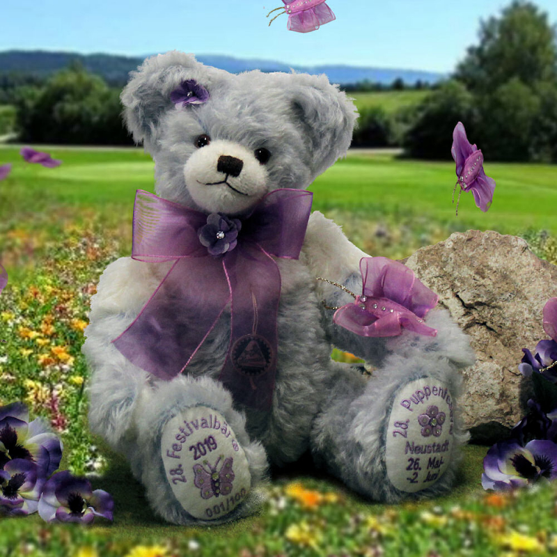 28. Festivalbär® 2019 zum 28. Puppenfestival 36 cm Teddy Bear by Hermann-Coburg