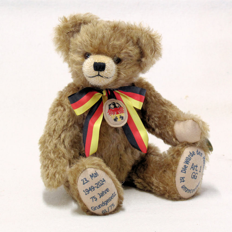 75 Jahre Grundgesetz Jubilums-Edition 33 cm Teddybr von Hermann-Coburg