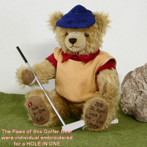 Golfer Individual Br Teddybr von Hermann-Coburg