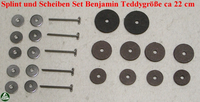 Splint und Scheiben Set Benjamin Teddygre ca. 22 cm