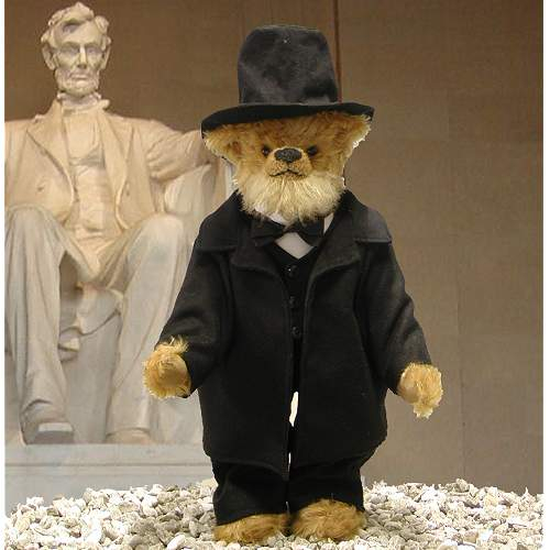 Abraham Lincoln Teddy Bear by Hermann-Coburg