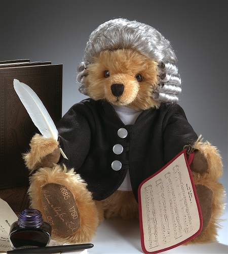 Johann Sebastian Bach Teddybr von Hermann-Coburg