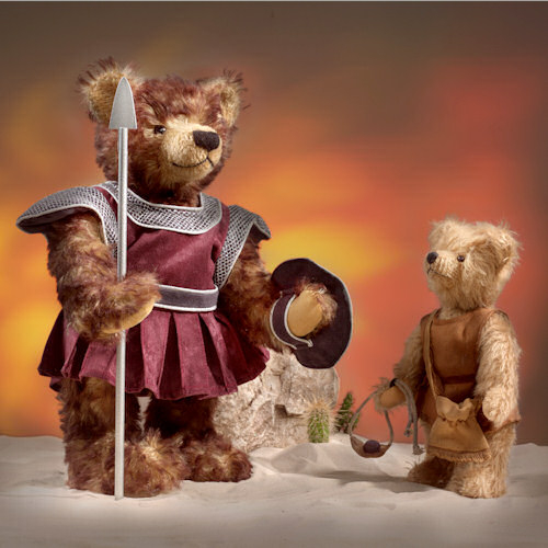 David and Goliath Teddybr von Hermann-Coburg