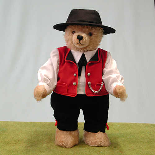 Schwarzwaldjunge Black Forest Boy Teddy Bear by Hermann-Coburg