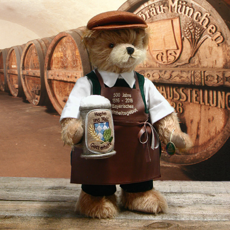 Bavarian Beer Brewer 37 cm Teddy Bear by Hermann-Coburg