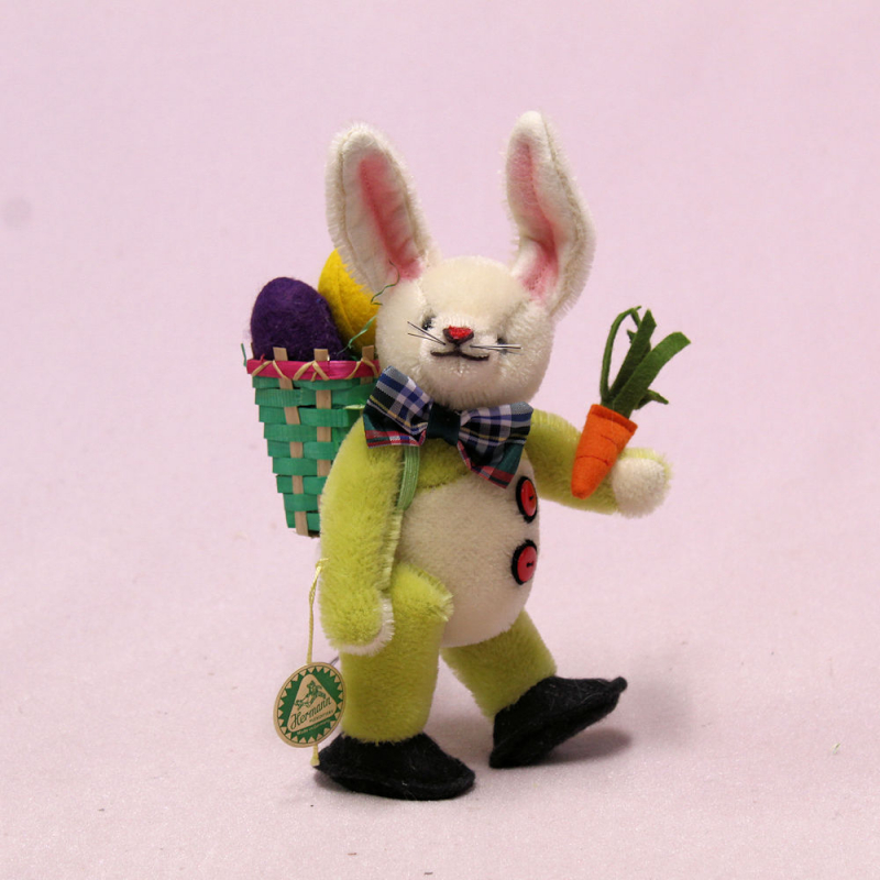 Standing miniature Easter Bunny Gustav 16 cm Teddy Bear by Hermann-Coburg