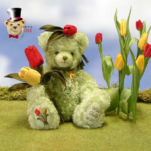 Wild Tulip Teddy Bear by Hermann-Coburg