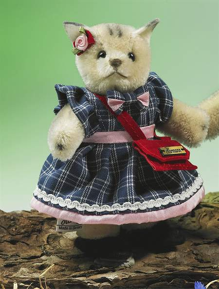 Miniatur Steh-Katze Mdchen Teddy Bear by Hermann-Coburg