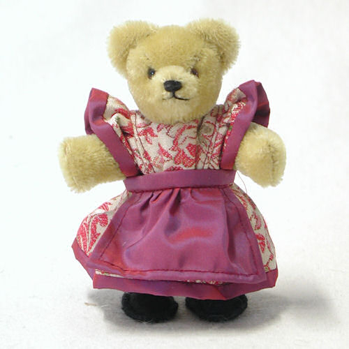 Miniatur Steh-Br Bavarian Girl Teddy Bear by Hermann-Coburg